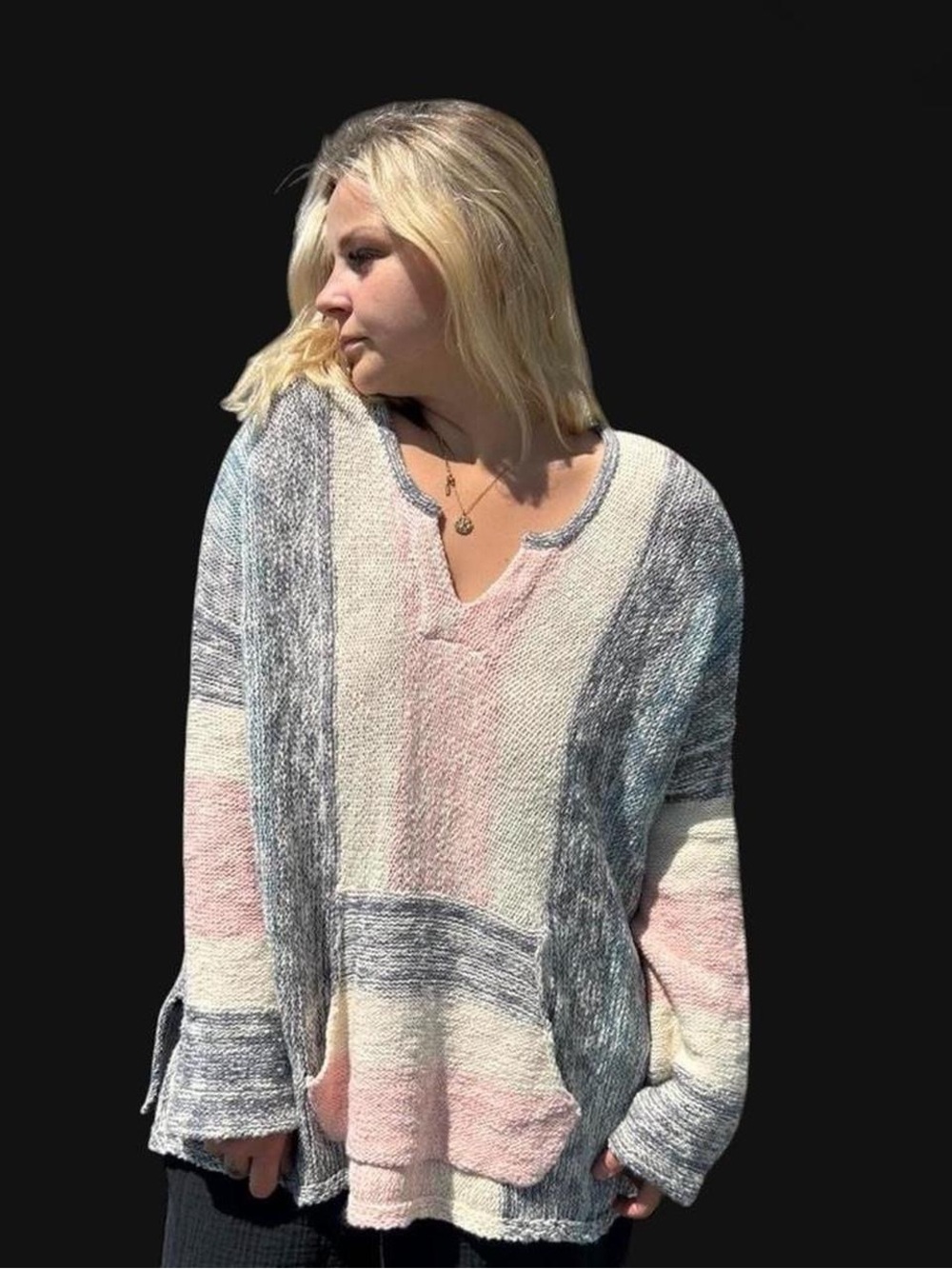 Ripcurl poncho sweater size m nwt